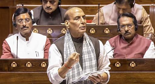 Mr. Rajnath Singh in Indian Parliament